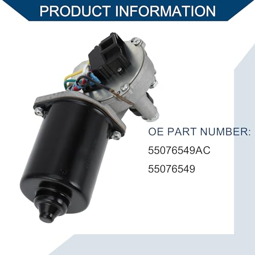 Image of No.55076549AC /55076549 Windshield Wiper Motor for Dodge for Ram 1500 2500 3500 Pickup 1997-1999 / Front Wiper Motor / 4 Pin Replacement / 1Pcs