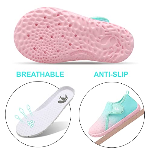 Image of FEETCITY Boys Girls Water Shoes Kids Aqua Socks Quick Dry Barefoot for Beach Swimming Pool