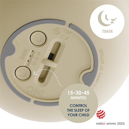 Nosiboo Zigg Sleep Trainer Baby Room Night Light (Beige) - Image 3