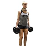 Barbell 1 Womens Soft Tri-Blend Tank Top for Working Out Gym CrossFit Lifting