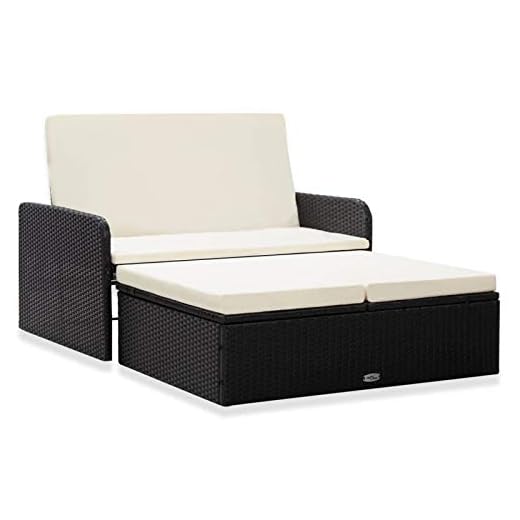Tidyard Lounge soffa, trädgårdssoffa, 2-sitsig med förvaring, balkongmöbler, rotting, balkongsoffa, balkong, sittgrupp, rottingsoffa, trädgårdsmöbler, soffa, terrass, trädgård, loungesoffa med pall