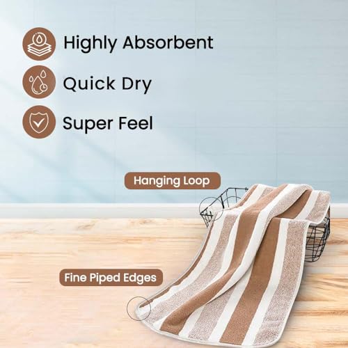 Image of MAXOSHINE Hand Towel Set of 2-Super Soft Quick Dry Microfiber Face Towel for Women Men-Hanging Loop Napkins for Wash Basin Gym Sports Travel-40 x 60 cm ((Green /Brown, Set of 2)