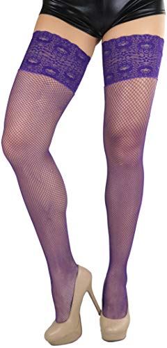 Image of ToBeInStyle Women's Thigh Highs With Smooth Silicone Lace