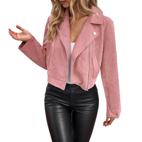 Veste femme mi saison zippée avec col montant et coupe courte cintrée