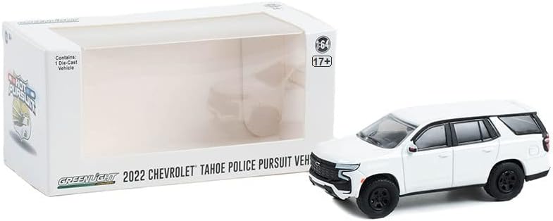 Greenlight 43001-N Hot Pursuit - 2022 Chevy Tahoe Police Pursuit Vehicle (PPV) 1/64 Scale