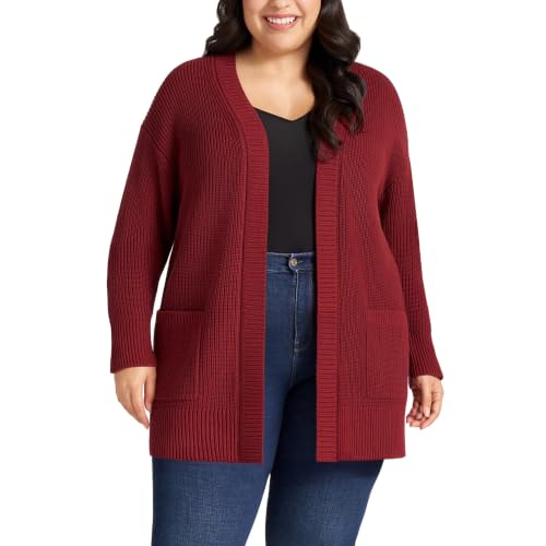Image of Max & Mia Women's Open-Front Cardigan - Casual Sweaters for Women's with Pocket