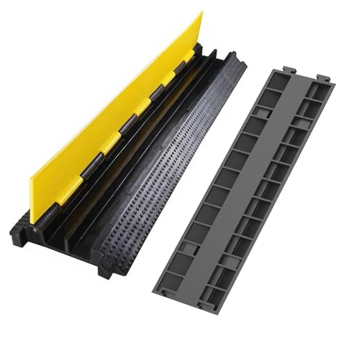 Passage plancher pour câble anti-trébuchement pour protéger les fils électriques du garage