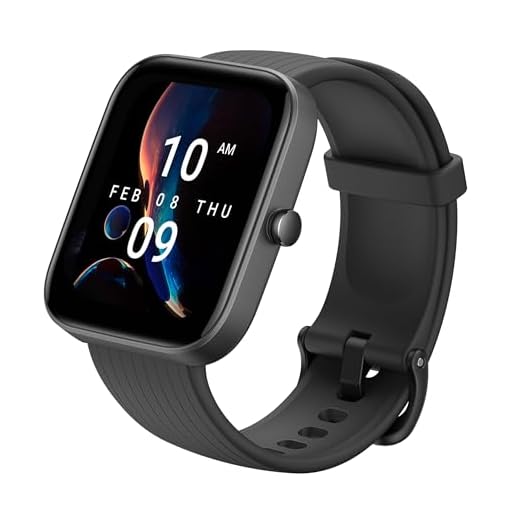 Amazfit Bip 3 Pro Smart Watch for Android iPhone, 4 Satellite Positioning Systems, 1.69" Color Display, 14-Day Battery Life, 60+ Sports Modes, Blood Oxygen Heart Rate Monitor, Water-Resistant(Black)