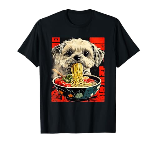 Funny Shih Tzu Ramen Japanese Kawaii Shih Tzu T-Shirt