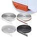 Door Bottom Seal Strip 200cm TPE Material for Gaps Windproof Draft Stopper, Easy Install No Tools Needed for Door(Transparent)