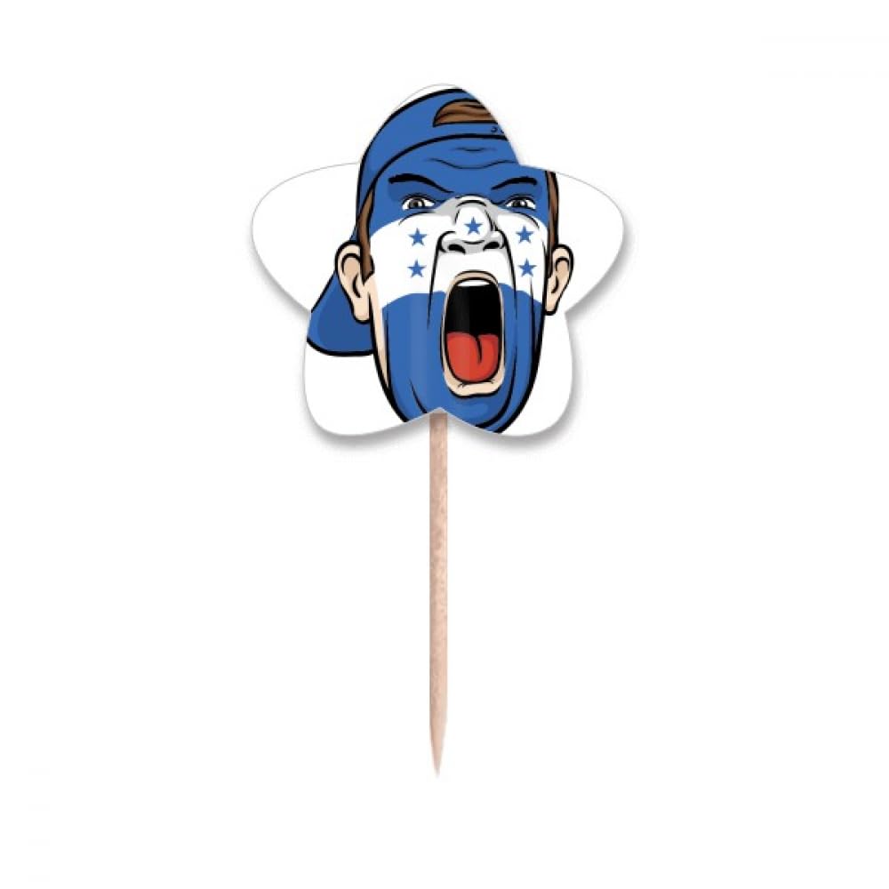 Cure-dents drapeau Honduras maquillage visage pour fête nationale