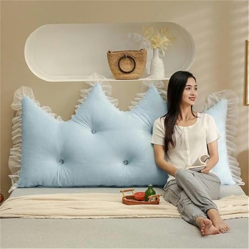 Coussin de chevet et dossier de lit compensé en velours grand format King - 4