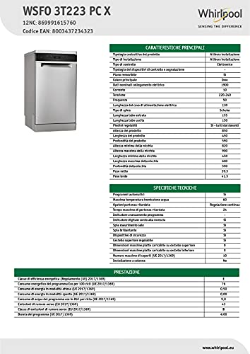 Whirlpool WSFO 3T223 PC X