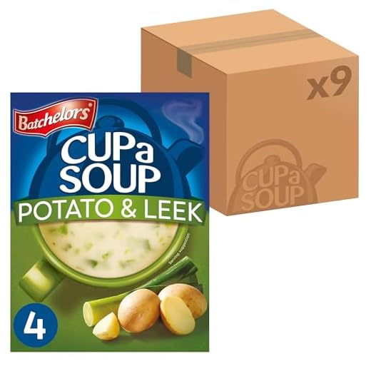 Batchelors Cup a Soup Creamy Potato & Leek Instant Soup, 4 Sachets Per 107 g (Pack of 1)