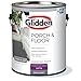 Glidden Grab-N-Go Porch and Floor Interior/Exterior Paint, 1 Gallon, Satin, Dark Gray, 128 Fl Oz (Pack of 1)
