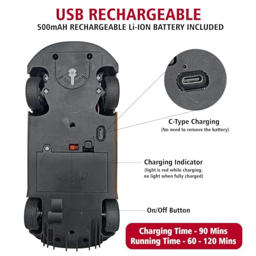 Image of Wembley Remote Control Car High Speed Mini 1:24 Scale Type-C USB Rechargeable Racing RC Cars for Kids Silver Blue