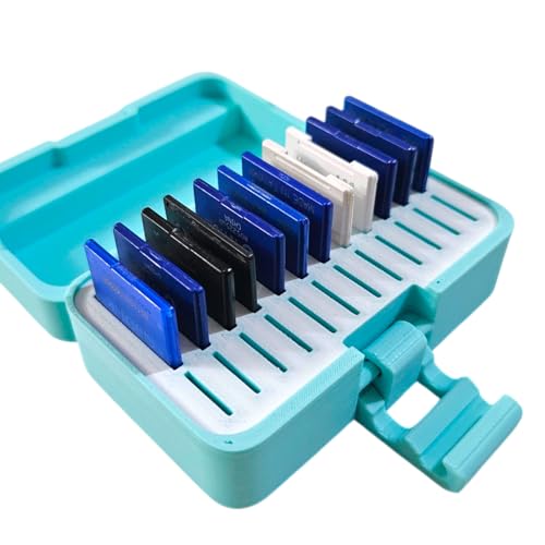 Image of ShopSentosa MicroSD + SD Cards Storage Case (12 microSD + 12 SD Cards) Durable Heavy Duty Reliable Memory Storage Box