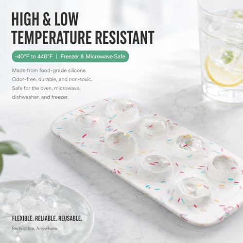 Molde de silicona para hielo en forma de corazón 8 cavidades miniatura 4