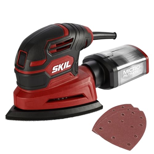 SKIL Corded Detail Sander, Includes 3pcs Sanding...