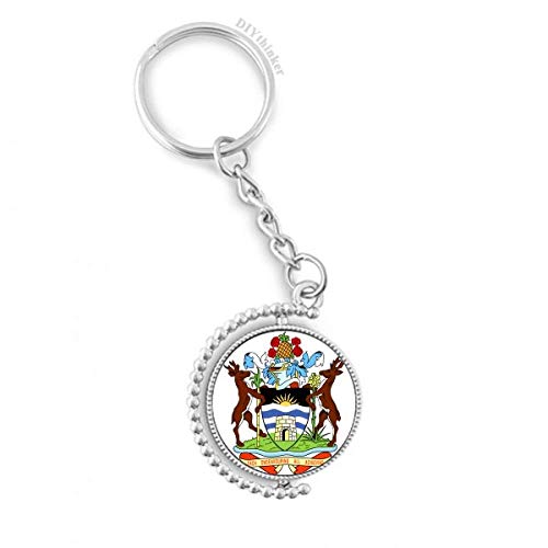 Porte-clés Antigua-et-Barbuda rotatif, le petit cadeau souvenir idéal