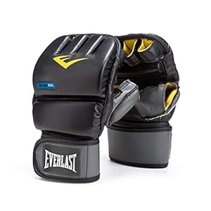 Everlast EverGel Wristwrap Heavy Bag Gloves (Small/Medium), Black