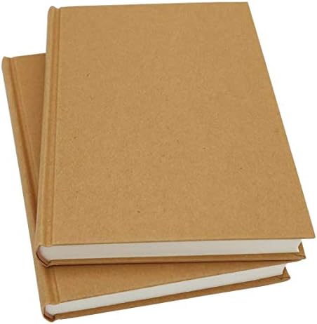 8.5x11 Ketch Book, Pack of 2, 240 Sheets (100gsm), Hardcover Bound Sketch Notebook, 120 Sheets Each, Acid-Free Blank Drawing Paper, Ideal for Kids and Adults, Kraft Cover