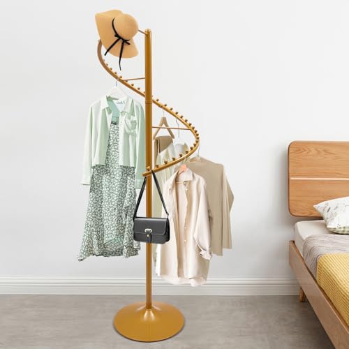 Portant à vêtements en spirale de 180 cm pour magasin et dressing de maison
