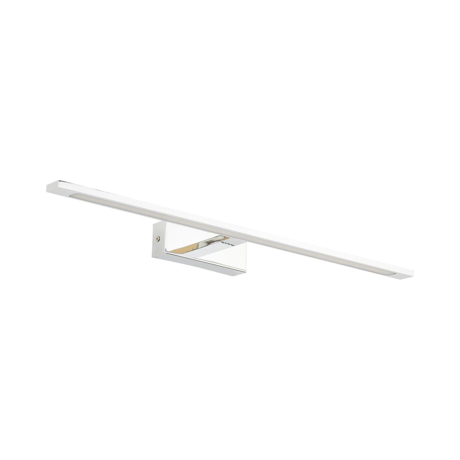 Lámpara LED para cuadros metal cromado 62 cm de largo luz blanca neutra 4000 K 2450 lm Lámpara moderna para cuadros salón espejo dormitorio