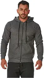 Blusa De Frio Masculino Moletom Feminino Liso Com Ziper Capuz E Bolso