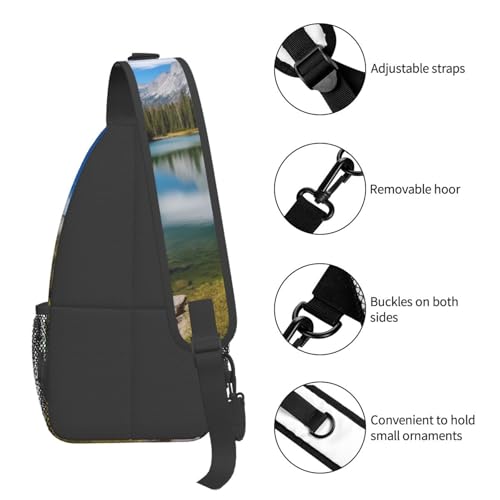 Bolso Sling unisex tipo chest para senderismo y viaje miniatura 4