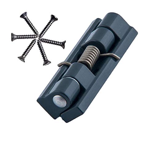 Schliesser Scharnier Federschliesser Fliegengittertür Weiß als Ersatzteil oder Zubehör Fliegengitter Mückengitter Insektenschutz (1, Anthrazit RAL 7016)