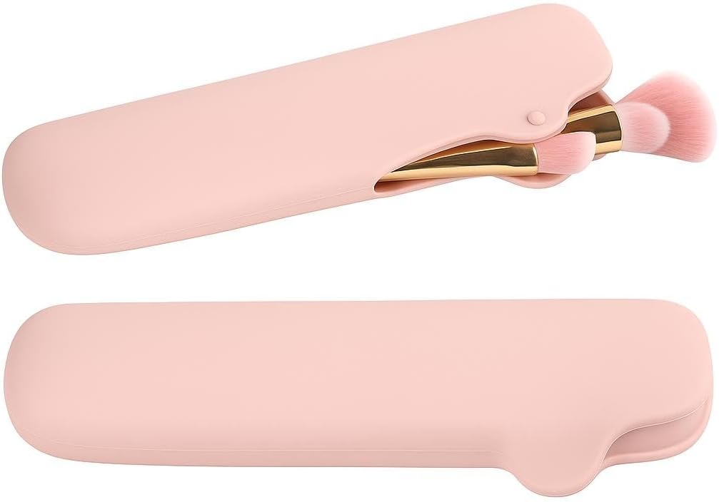 Silicone Makeup Bag – Waterproof, Soft, Reusable Toiletry Organizer – GonzRise (KAKI)