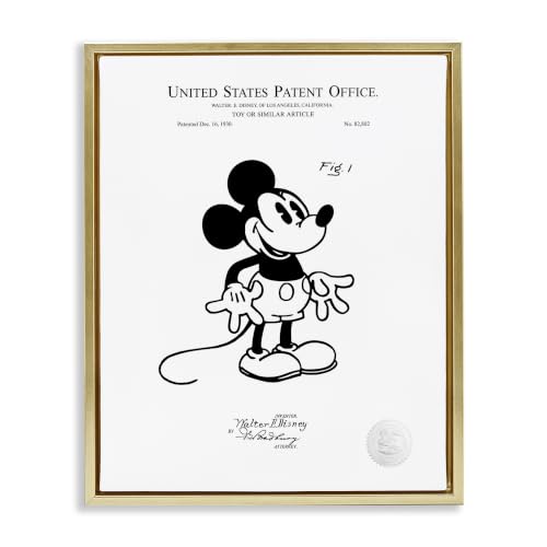 'Mouse Character Toy Diagram'| Framed Giclee Art
