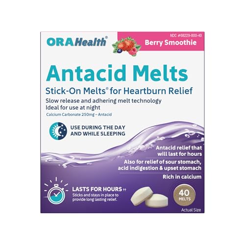 Orahealth Stick-On Antacid Melts for Heartburn & Acid Reflux Relief