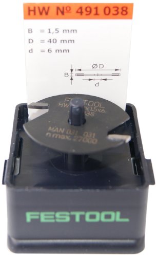 Festool 491038 - Fresa de disco para ranurar HW HW D40x1,5