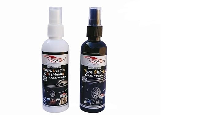 SHOPONE - Tyre Shine (100 ml) and Dashboard Polish (100 ml) for Sparkling Wheels and Gleaming Interiors Kicks-image-6