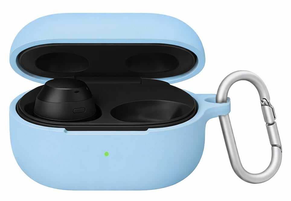 Image of Silicone Case Cover Compatible with Samsung Galaxy Buds Core (2025) (Light Blue)