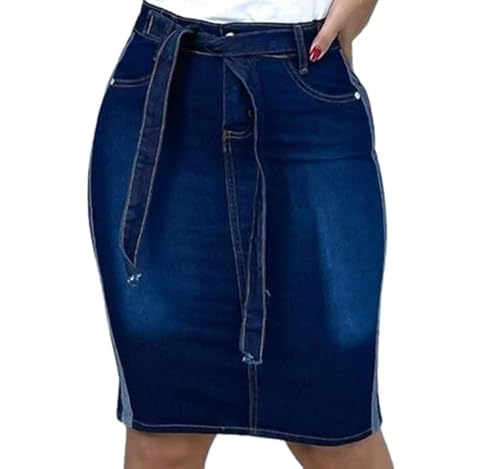 Saia Jeans com lycra Tamanho 46