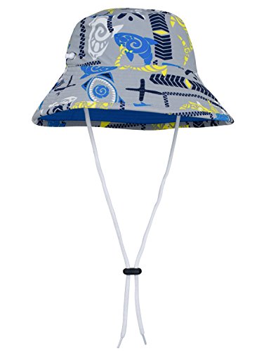 Tuga Boys Reversible Bucket Sun Hat (UPF 50+), Fanatic, Large