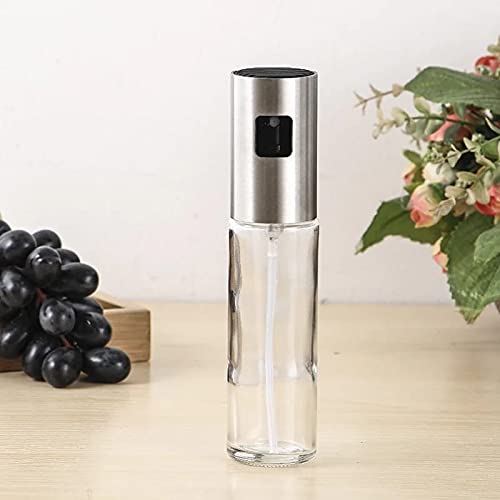 Spruzzatore Per Olio 100 Ml In Vetro - Per Friggitrice Ad Aria E Cucina - Con Spazzole - Foto 12