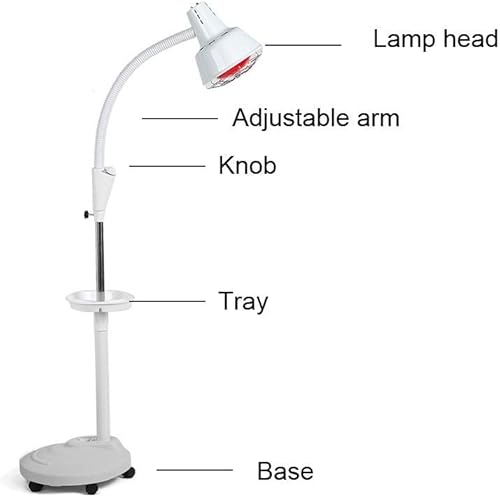 Miniatura 5 de Lámpara de pie de calefacción de luz infrarroja 275W para termoterapia alivio del dolor muscular Accupuncture Tratamiento de belleza Dimmable calor