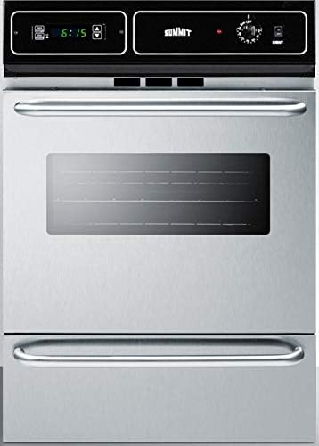 Summit 24" Wide Gas Wall Oven, Stainless Steel - TTM7212BKW