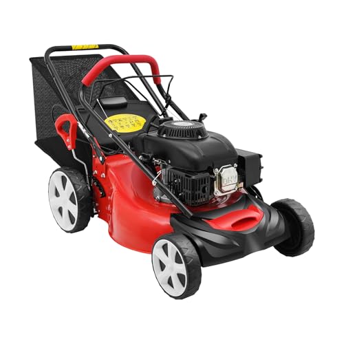 20in Self Propelled Gas Lawn Mower, 140CC Lawn Mower Gas with 8-Position Adjustable Cutting Height for Large Yard, Estat - Additional View