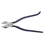 Klein Tools D201-7CST Ironworker Pliers, Spring Loaded Side Cutters, Twists and Cuts Annealed Rebar Tie Wire, Heavy-duty Knurled Jaws, 9-Inch Long