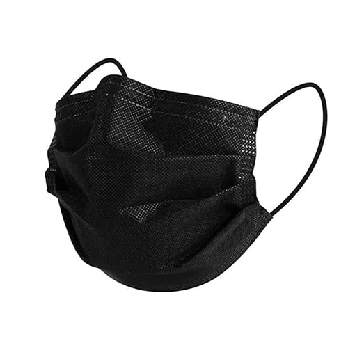 Image of MEELANA Non Woven Fabric 3 Ply Disposable Surgical Mask for Men Women with adjustable nose pin Reusable (Pack of 100) Breathable Masks