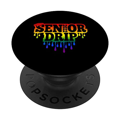 Rainbow Drip Graduándose Senior 2022 PopSockets PopGrip Intercambiable