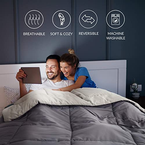 Bedsure King Duvet Insert Grey 102x90 - All Season Bed Comforter King Size with Corner Tabs Bedsure King Duvet Insert Grey 102x90 - All Season Bed Comforter King Size with Corner Tabs