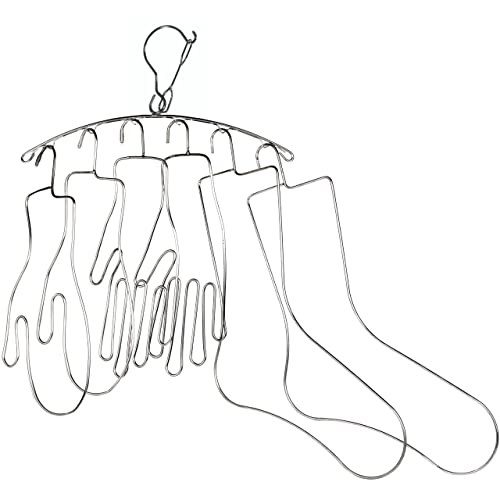 Silly Monkey 3-in-1 Mitten Glove Sock Blocker Set, Complete Combo Blockers with Drying Hanger Rack | Stainless Steel Knitting Shaper with 2 Sock Blockers, 2 Glove Blockers, 2 Mitten Blockers