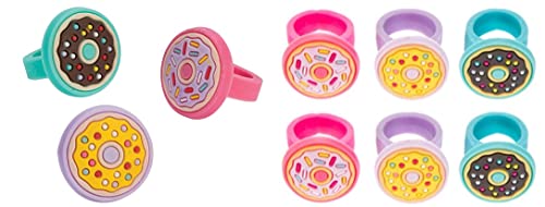 HAPPY DEALS ~ Donut Party Rubber Rings | 12 pc | Donut Shop Favors - Thumbnail 2