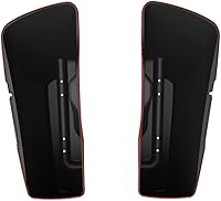 Vista 9 de Moto Onfire Billar rojo Harley 4.5 "extendido bolsas estiradas alforjas accesorios para Harley Touring 2014+